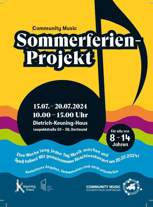 Sommerferien Community Music, Konzerthaus Dortmund